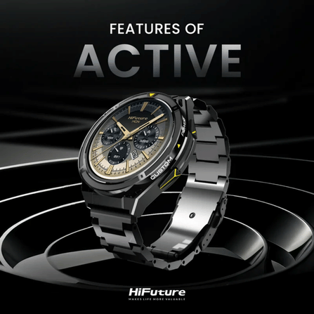สมาร์ทวอทช์ HIFUTURE ACTIVE มีฟีเจอร์ AI, GPS หน้าจอ AMOLED 1.43 นิ้ว สีเงิน_1